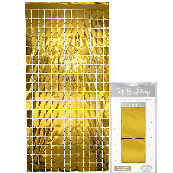 (image for) Metallic Gold Rectangle Foil Backdrop