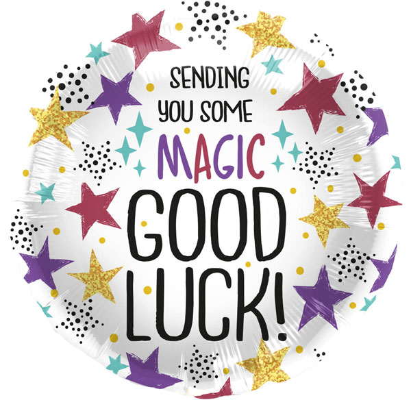 18" Good Luck Magic Foil Balloons