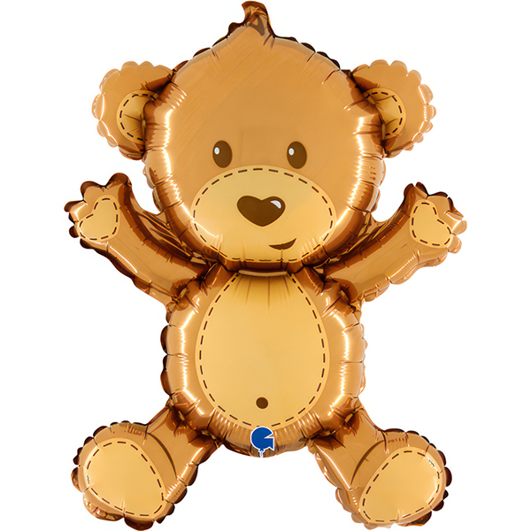 (image for) 14" Cute Bear Air Fill Foil Balloons