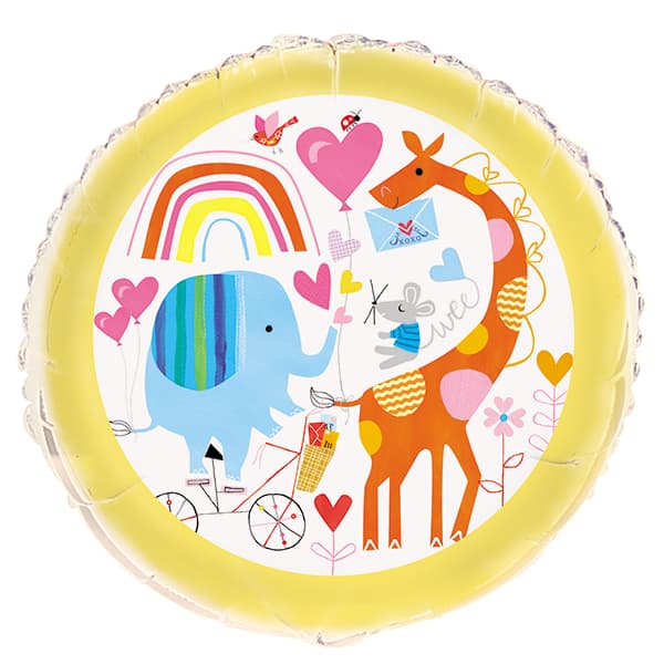 (image for) 18" Baby Shower Zoo Foil Balloons