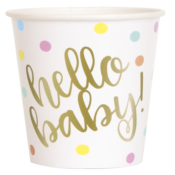 (image for) Hello Baby Paper Cups 8pk