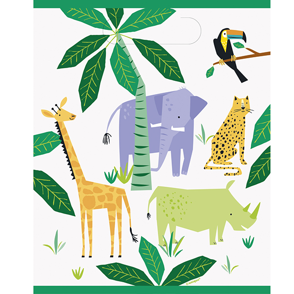 (image for) Animal Safari Party Loot Bags 8pk