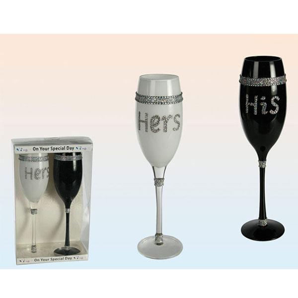 His And Hers Champagne Glasses