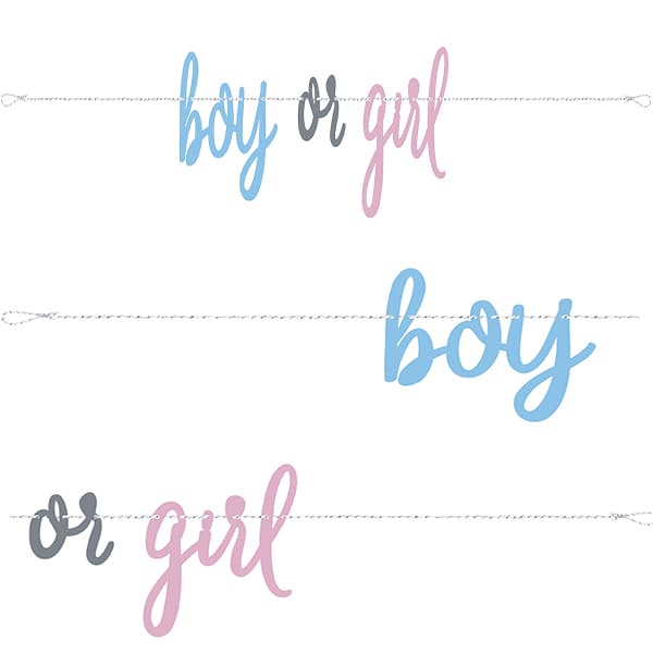 (image for) Boy Or Girl Gender Reveal Banner