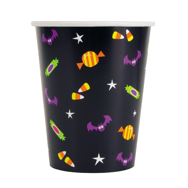 (image for) 9oz Cat & Pumpkin Paper Cups 8pk