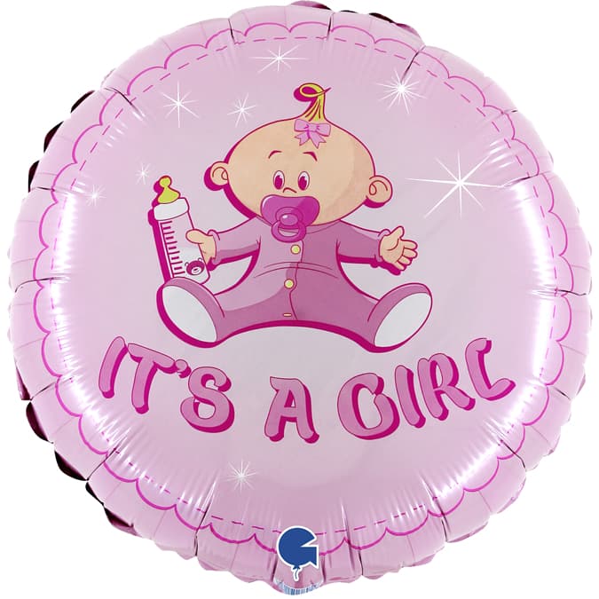 (image for) 18" It's A Girl Foil Balloons