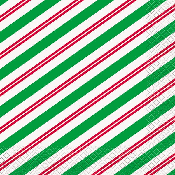 (image for) Christmas Peppermint Lunch Napkins 16pk