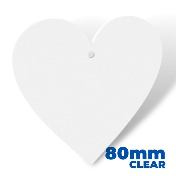 (image for) Acrylic Heart Blank 80mm