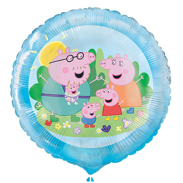 18" Peppa Pig & Family Foil Balloons