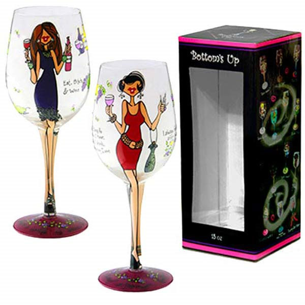 Women Wining Wine Glass