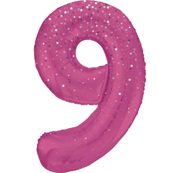 34" Large Matte White Number Foil Balloons – 0-9 Supershape, Helium Quality, Birthday