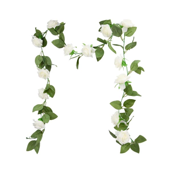 (image for) Ivory Rose Artificial Garland