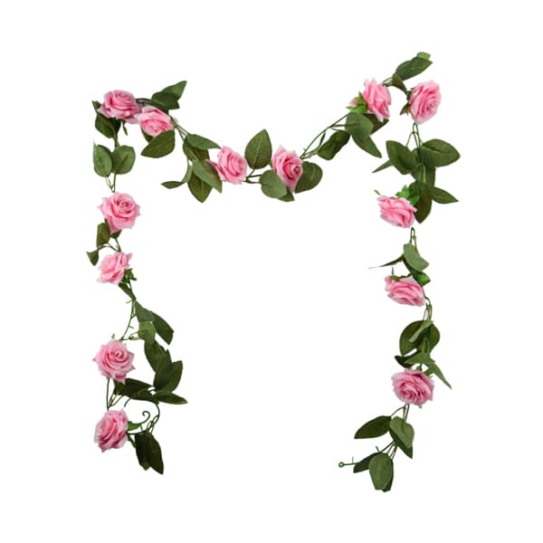 (image for) Pink Rose Artificial Garland