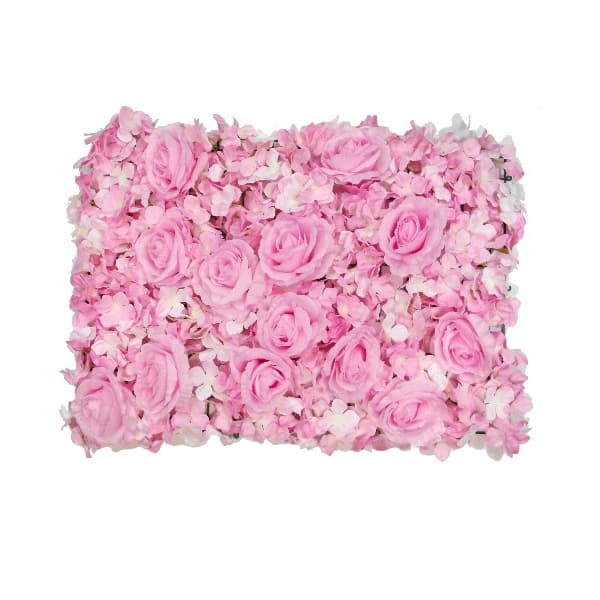 (image for) Pink Roses & Hydrangeas Flower Wall Panels