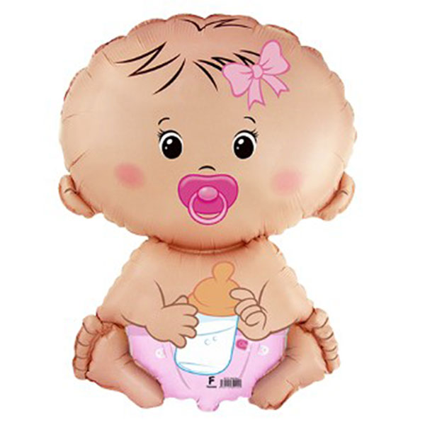 26" Baby Pink Shape Balloons