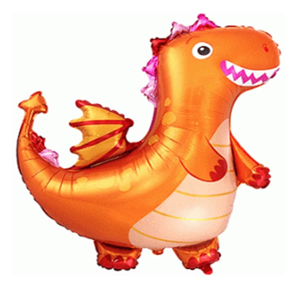 (image for) XL Orange Dragon Supershape Balloons