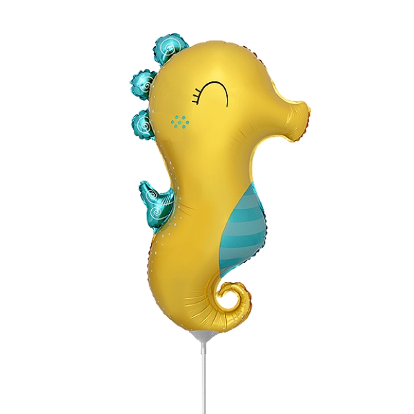 13" Sea Horse Air Fill Mini Shape Balloons