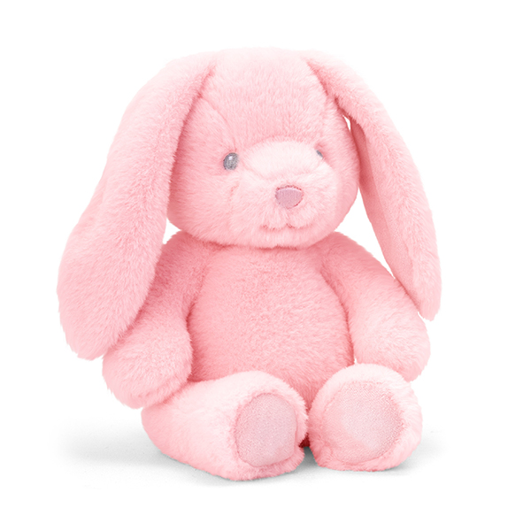 20cm Keeleco Pink Baby Girl Bunny Soft Toy Go International UK