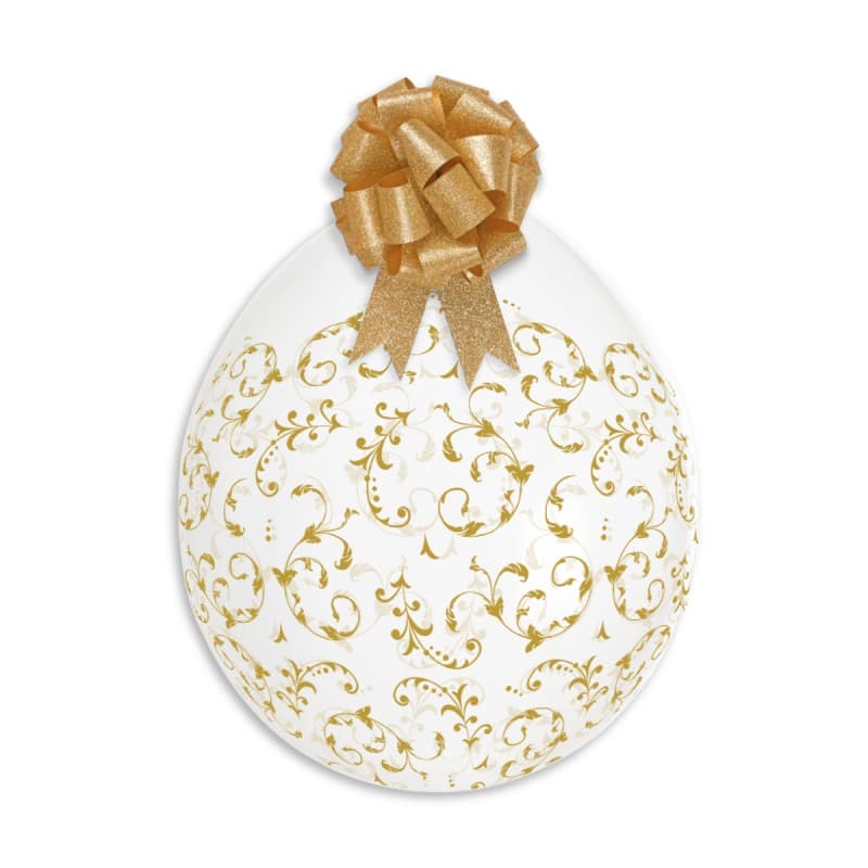 (image for) 18" Gold Filigree Stuffing Balloon 25pk