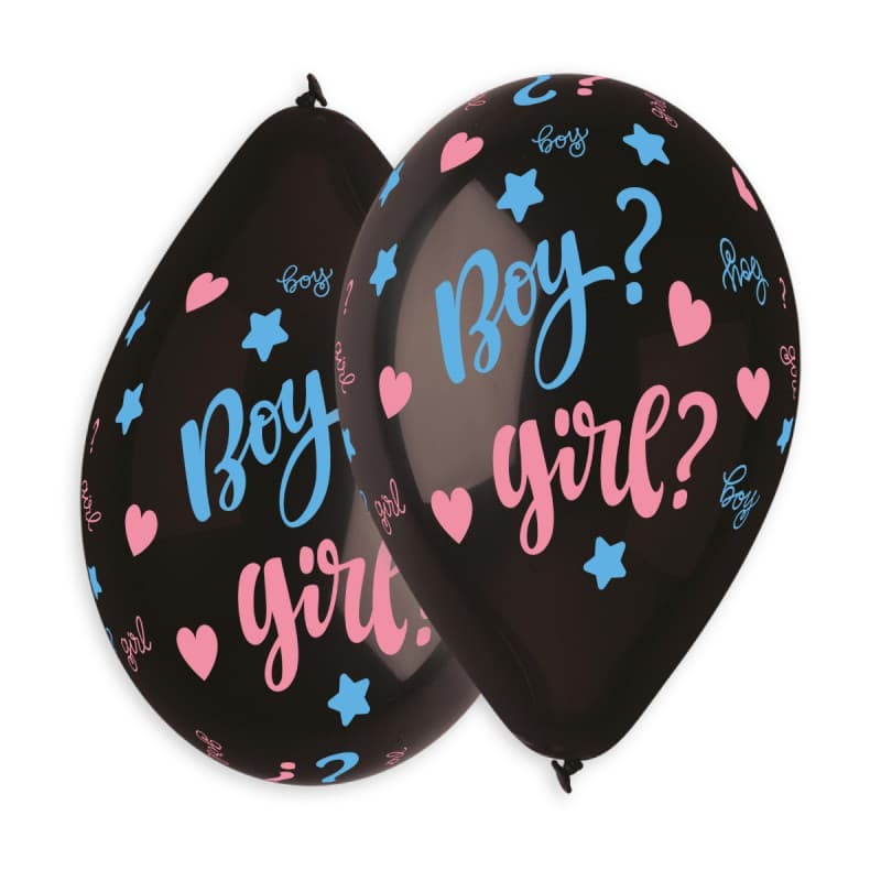 (image for) 13" Boy? Girl? Latex Balloons 50pk