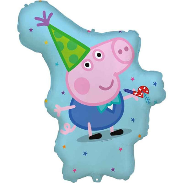 George Shaped Pepper Pig Foil Balloons