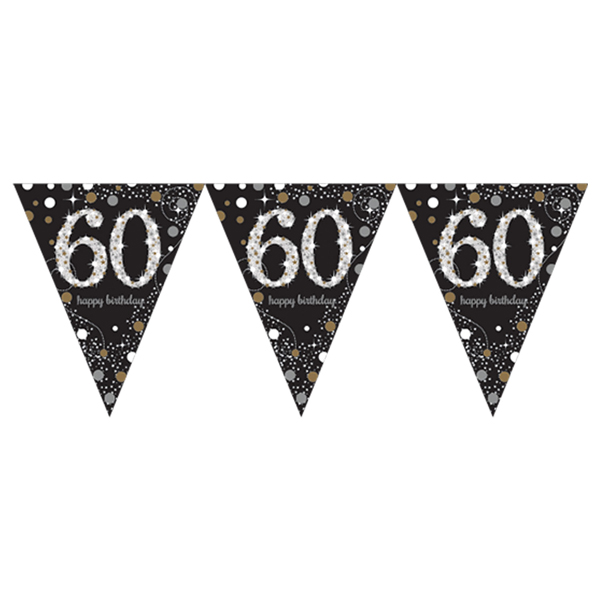 (image for) Gold Celebration 60th Birthday Bunting