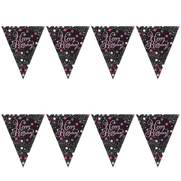 (image for) Happy Birthday Pink Celebration Bunting