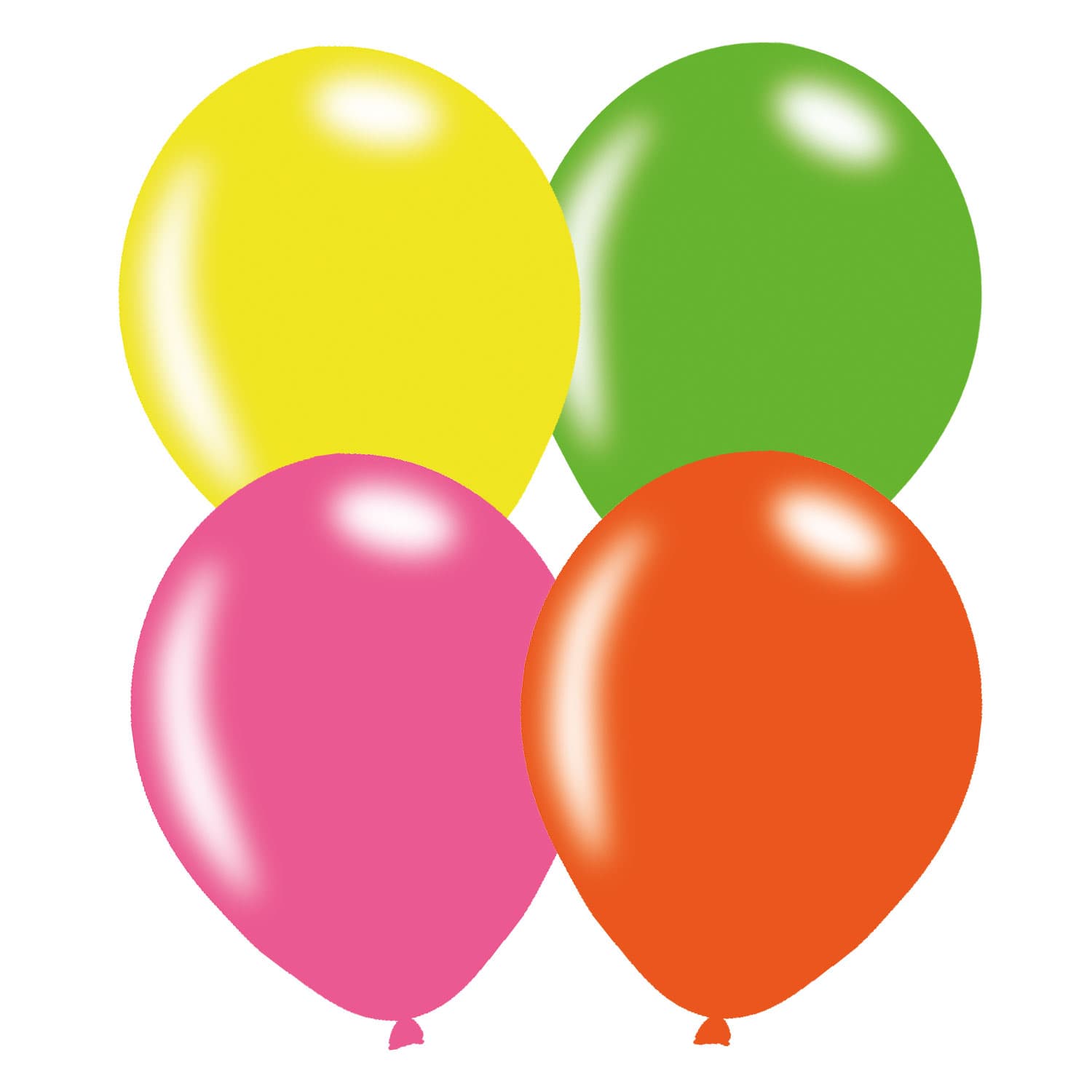 (image for) 9" Neon Assorted Latex Balloons 10pk