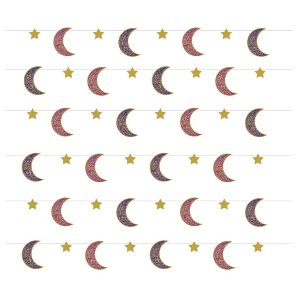 (image for) Opulent Stars & Moons String Decorations 6pk