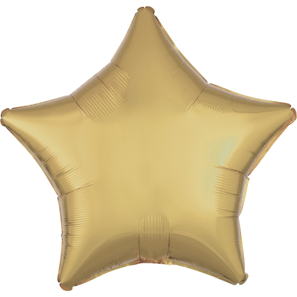 (image for) 18" Metallic White Gold Star Foil Balloons