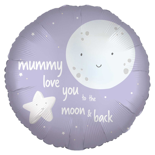 (image for) 18" Mummy Moon Foil Balloons