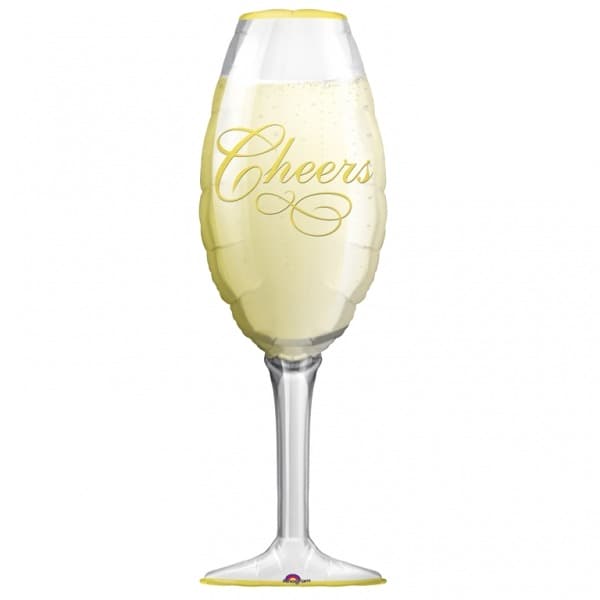 (image for) Champagne Glass Supershape Balloons