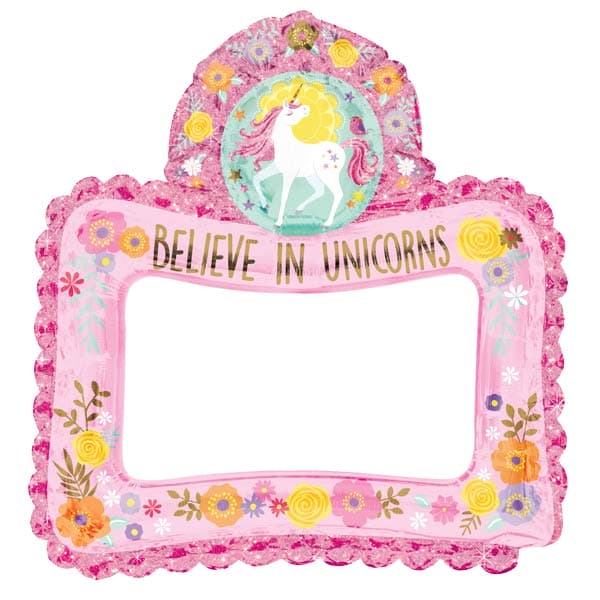 (image for) Magical unicorn Inflatable Foil Selfie Frame