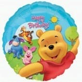 18" Pooh And Friends Sunny Birthday Foil Balloons