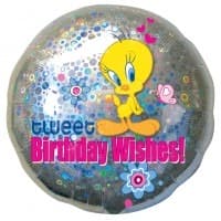 18" Tweety Happy Birthday Wishes Foil Balloons