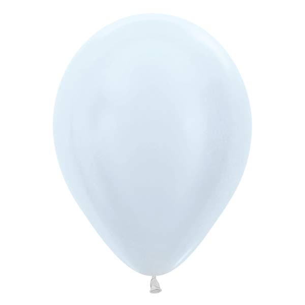 (image for) 5" Satin White Latex Balloons 50pk