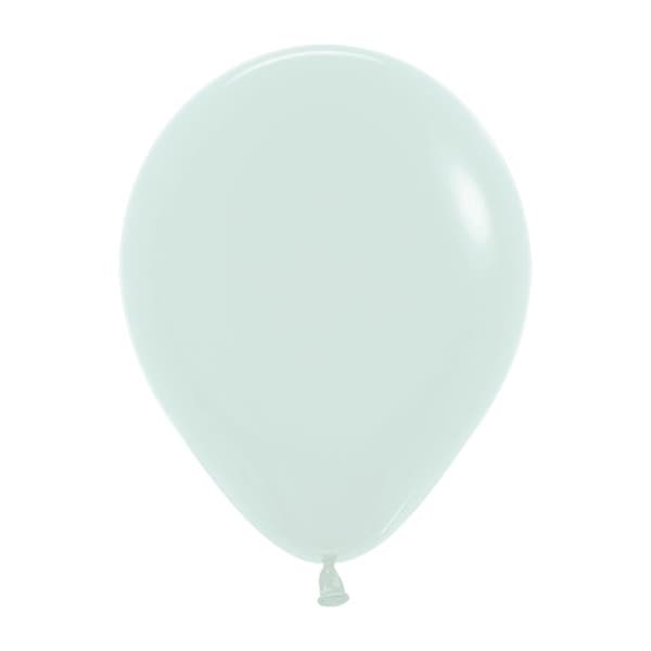 (image for) 5" Pastel Matte Green Latex Balloons 100pk