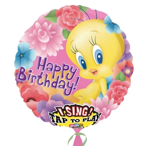 (image for) SATB Tweety Happy Birthday Balloons