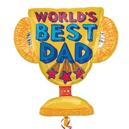 (image for) Best Dad Trophy Supershape Balloons