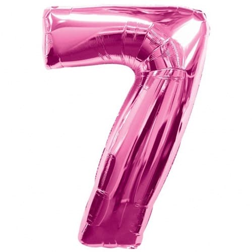 (image for) Anagram Number 7 Pink Supershape Balloons