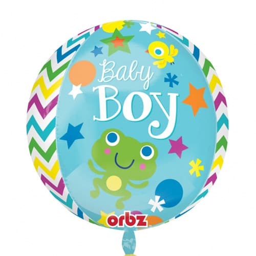 (image for) Baby Boy Orbz Foil Balloons