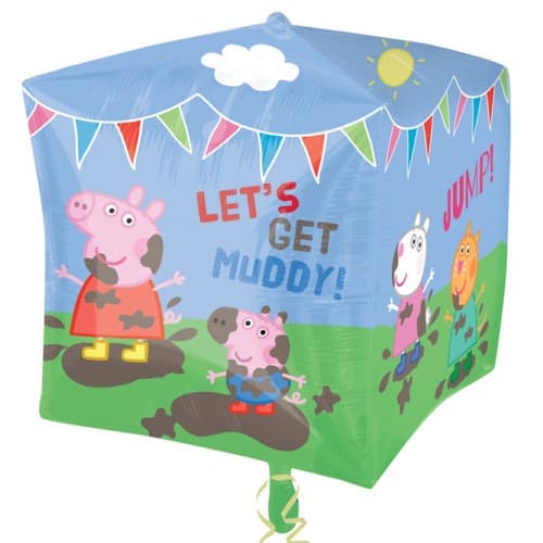 (image for) Peppa Pig And Friends Cubez Foil Balloons