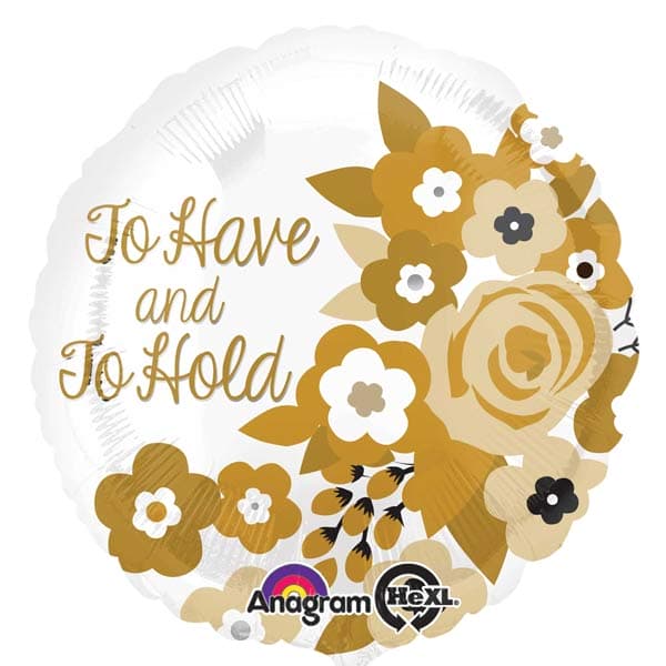 (image for) 18" To Have And To Hold Foil Balloons