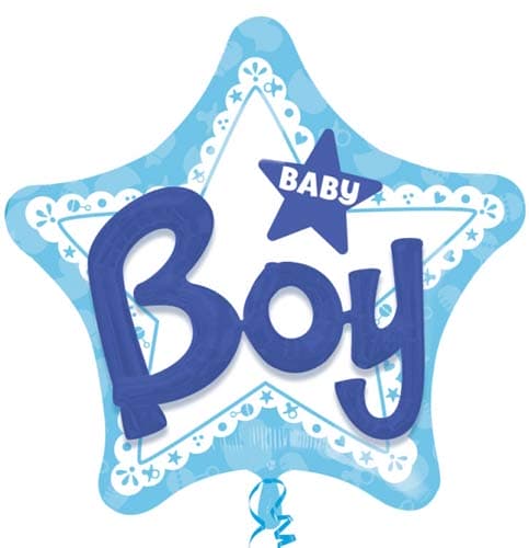 (image for) Baby Boy Multi Foil Balloons