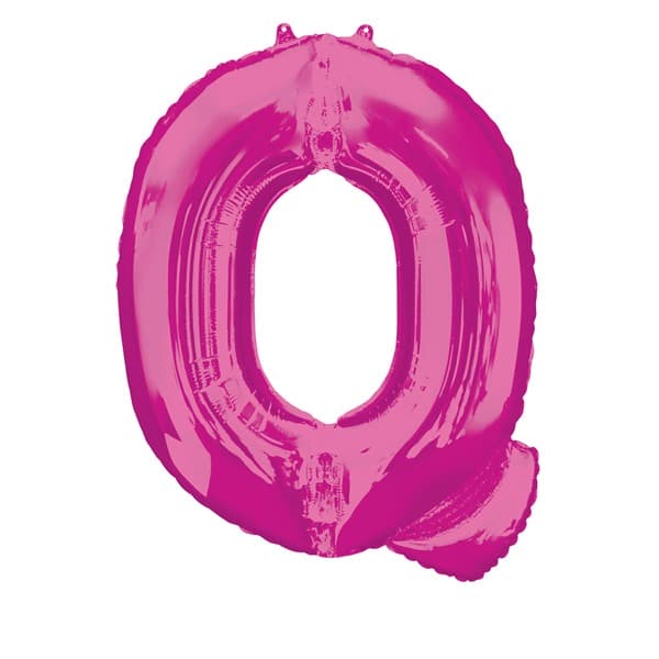 (image for) Pink Letter Q Supershape Balloons