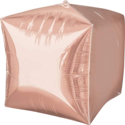 (image for) Rose Gold Colour Cubez Foil Balloon 3pk