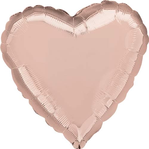 (image for) 18" Rose Gold Heart Foil Balloon