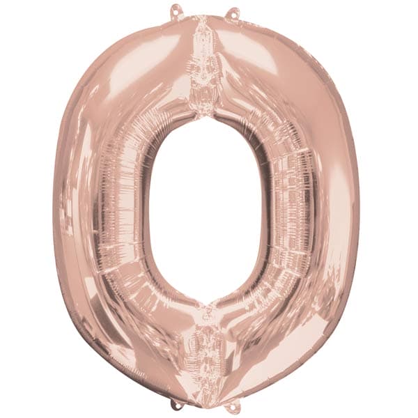 (image for) Rose Gold Letter O Supershape Balloon