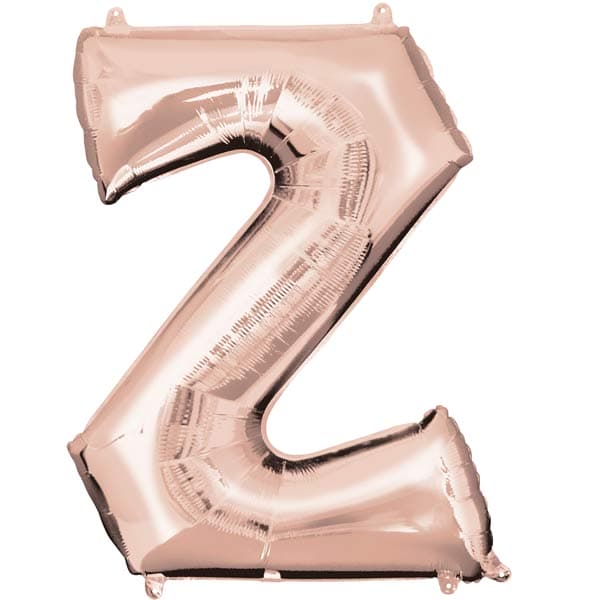 (image for) Rose Gold Letter Z Supershape Balloon