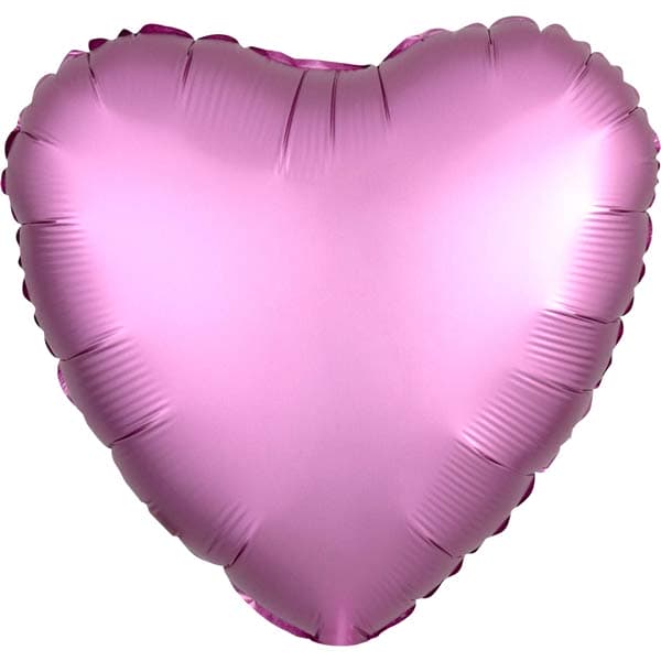 (image for) 18" Silk Lustre Flamingo Heart Foil Balloons